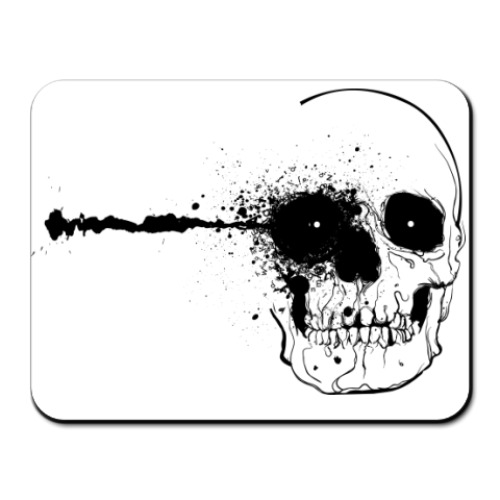 Коврик для мыши с принтом Череп