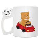 Кружка с футбольным мячиком
