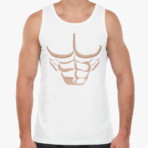 Майка с принтом Качок