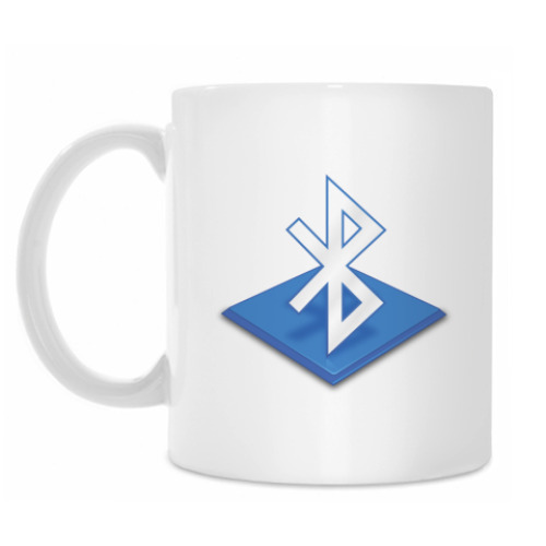 Кружка с принтом Bluetooth