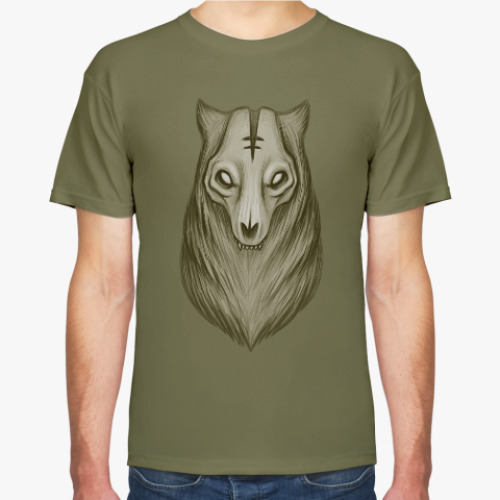 Футболка с принтом Волк