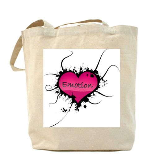 Сумка шоппер с принтом Emotion