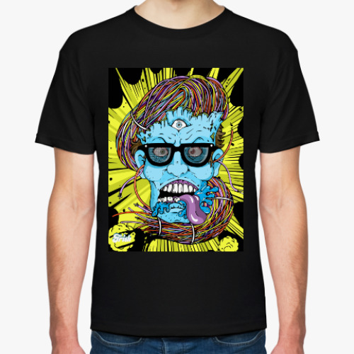 Футболка с принтом зомби - программист