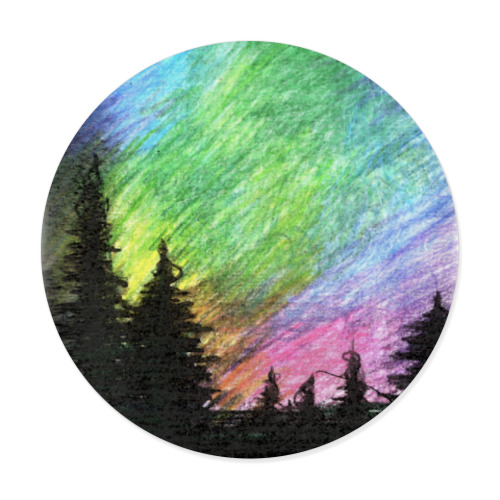 Виниловые наклейки с принтом Лес