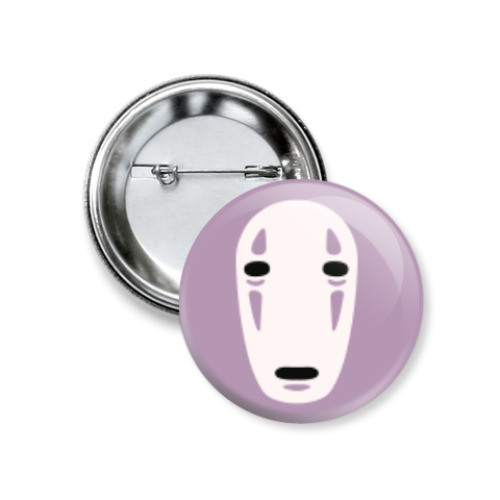 Значок 37мм с принтом Унесённые призраками Безликий Бог Каонаси