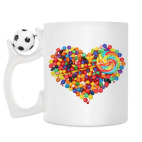 Кружка с футбольным мячиком