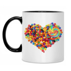 Кружка двухцветная