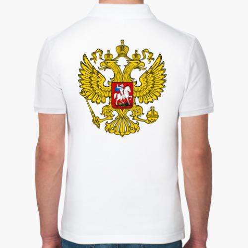 Рубашка поло с принтом Флаг Российской империи