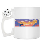 Кружка с футбольным мячиком