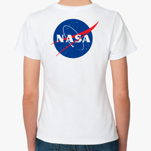 Классическая футболка с принтом NASA