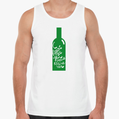 Майка с принтом С водкой всё идёт хорошо