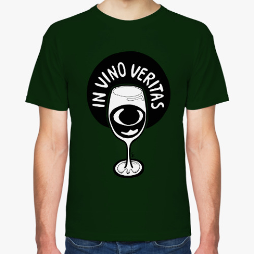 Футболка с принтом Истина в вине