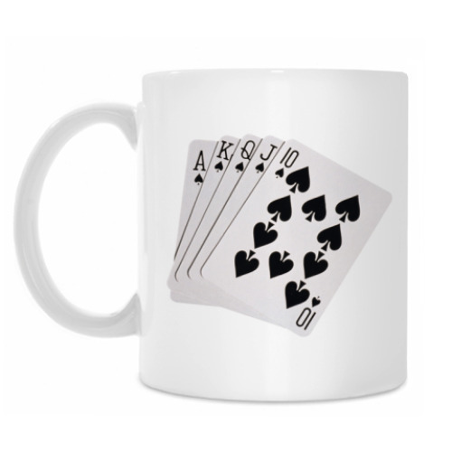 Кружка с принтом Роял Флаш