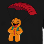 Пряничный человечек прыжок с парашютом