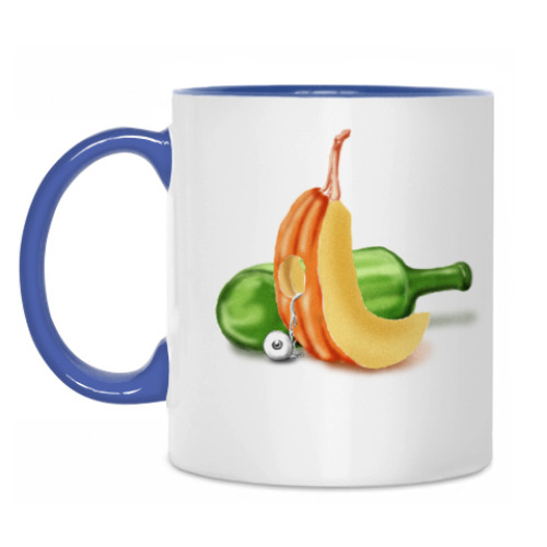 Кружка с принтом Party is over