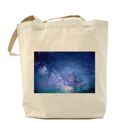 Сумка шоппер с принтом Космос