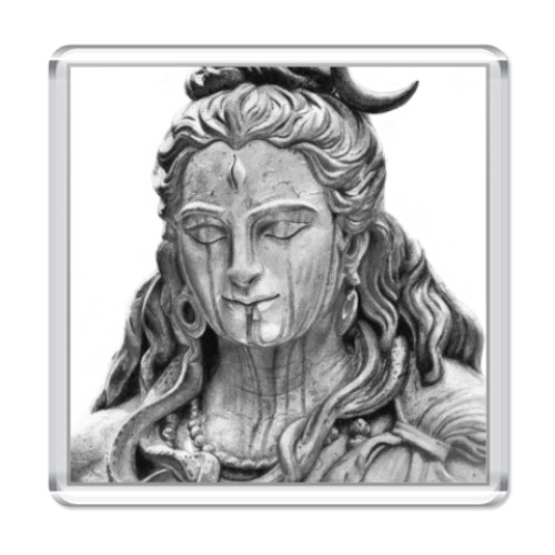 Магнит с принтом Господь Шива