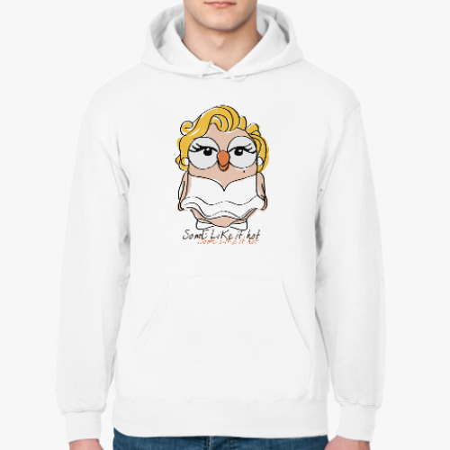 Толстовка худи с принтом Сова Мэрилин Монро Суперсова Goofi