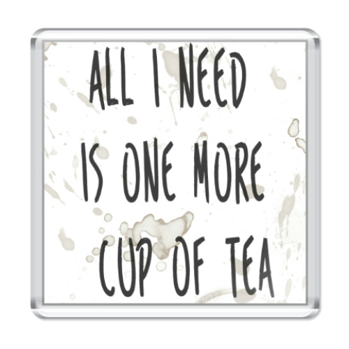Магнит с принтом Чашка чая