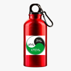 Металлическая бутылка 400 мл UV-DTF