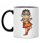 Кружка двухцветная