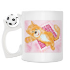 Кружка с футбольным мячиком