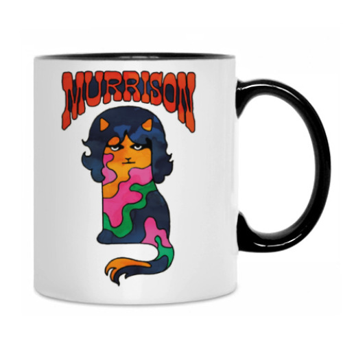 Кружка с принтом Муррисон музыкальный кот