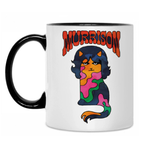 Кружка с принтом Муррисон музыкальный кот
