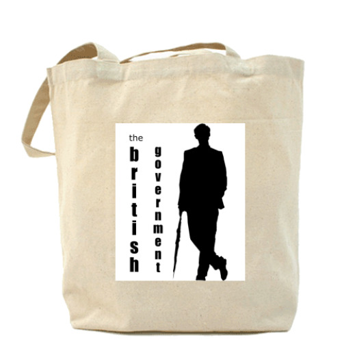 Сумка шоппер с принтом Sherlock