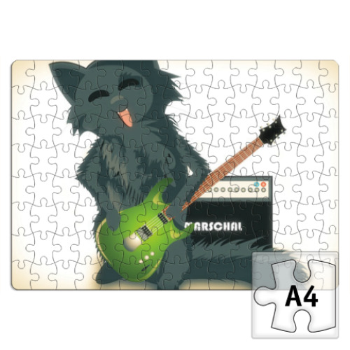 Пазл с принтом Ламповый Кот