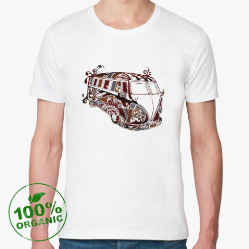 Футболка из органик-хлопка с принтом Volkswagen Kombi BUS