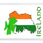 Ireland and shamrock