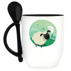 Овечка на полянке