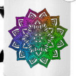 Радужная мандала-ранголи