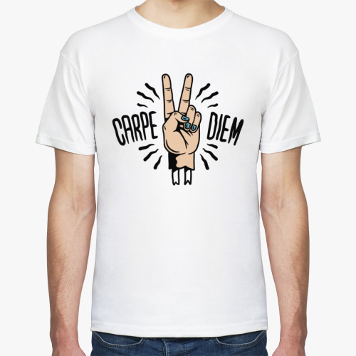 Футболка с принтом Лови момент