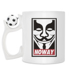 Кружка с футбольным мячиком