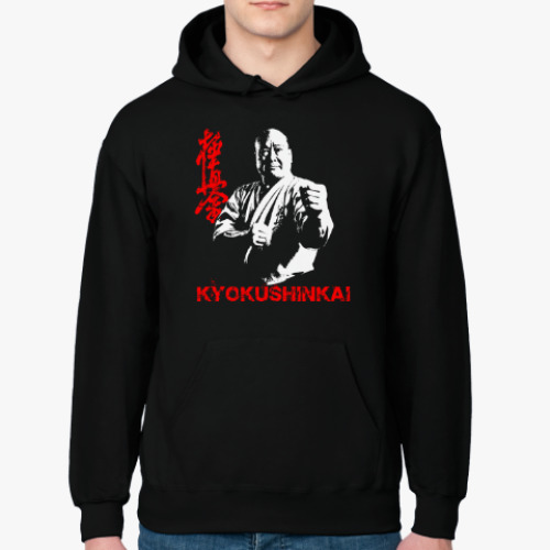 Толстовка худи с принтом Kyokushinkai Кёкусинкай