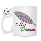 Кружка с футбольным мячиком