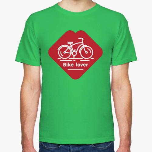 Футболка с принтом Bike lover