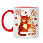 Котики и сердечки на День Влюбленных 14 февраля