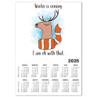 Календарь A4 2025, белый Зима приближается. И это здорово!