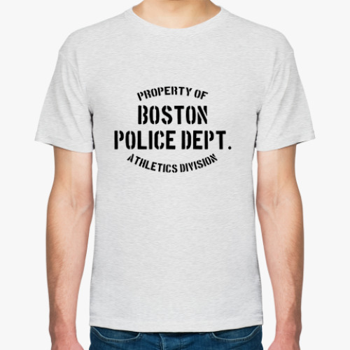 Футболка с принтом  Boston Police