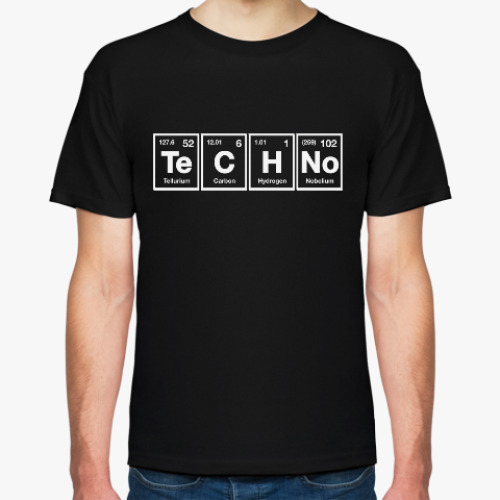 Футболка с принтом TECHNO Periodical