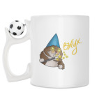 Кружка с футбольным мячиком