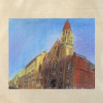 Ковенский переулок на закате