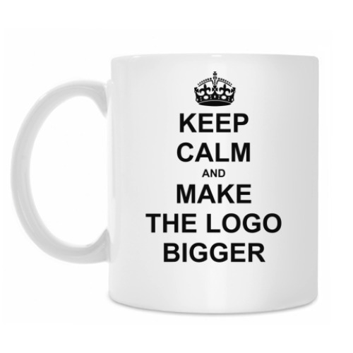 Кружка с принтом Make Logo Bigger