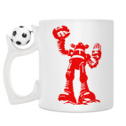 Кружка с футбольным мячиком