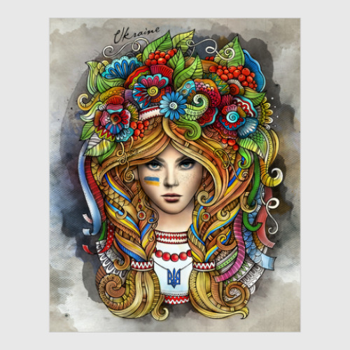 Постер с принтом Украинка