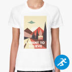 Женская спортивная футболка