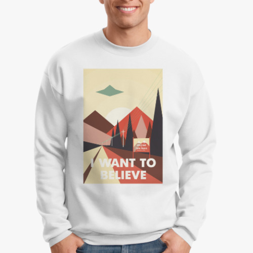 Свитшот с принтом Секретные материалы Твин Пикса